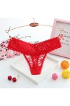 WFAR Jacquard Mesdames Panties Sexy Dentelle Thong Basse Taille Hautes Sexy Dentelle Fermer Culotte Dames séduisantes Transpa