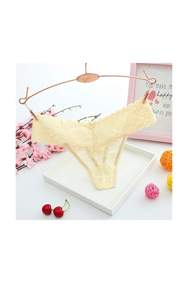 WFAR Jacquard Mesdames Panties Sexy Dentelle Thong Basse Taille Hautes Sexy Dentelle Fermer Culotte Dames séduisantes Transpa