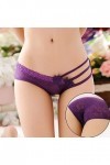 WFAR sous-vêtements de la Soie glacée Sexy Lingerie Tentations Femme Shi Taille Basse Taille Transparent Dentelle Fermer Culo