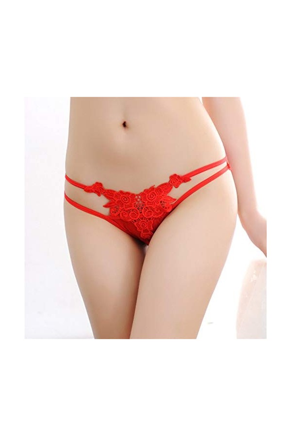 WFAR Sexy Panties Sexy Dames Brodée Dentelle Basse Taille sous-Taille Signes Sexy Dentelle Fermer Culotte Dames séduisantes T