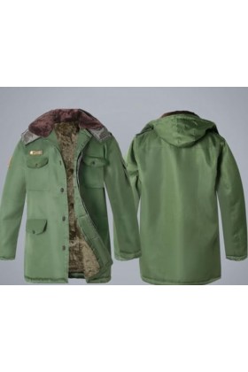 XIAOYANSHEN Vêtements de travail en plein air manteau long en coton chaud manteau dhiver nuit patrouille manteau en coton ép