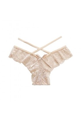 Lot de culottes en dentelle pour femme - Grande taille - String sexy en dentelle ajourée - Respirant - Sexy - Pour adultes, b