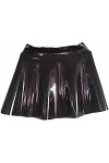 ANTIY Jupe Légère Noire en Caoutchouc pour Femme Latex 0,4 Mm, Noir,Noir,XX-Grand