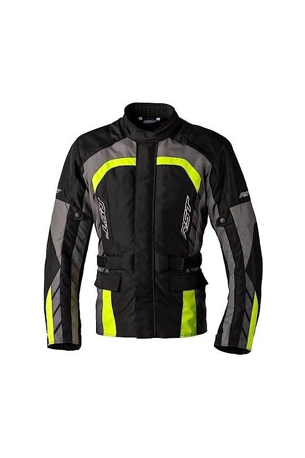 RST Alpha 5 Veste textile de moto Black/Grey/Yellow,S 