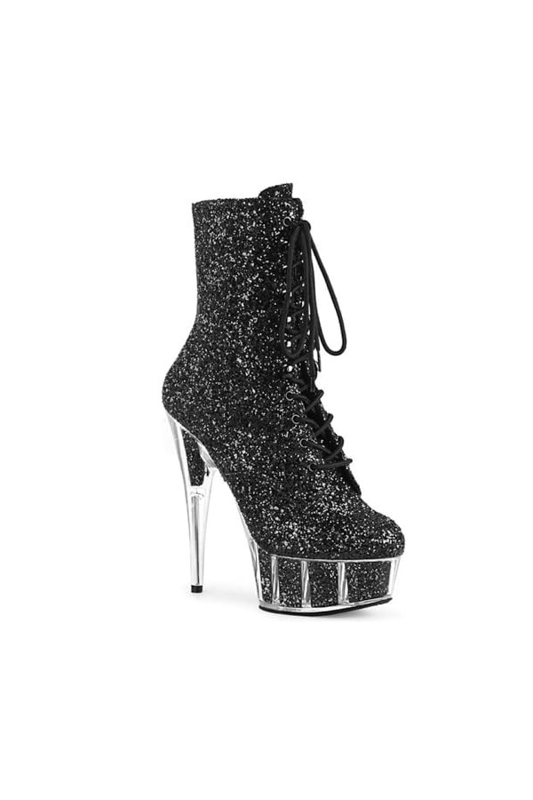 PROMI Talon Aiguille Talons Hauts 15cm Mode Stage Low Boots-gold||42