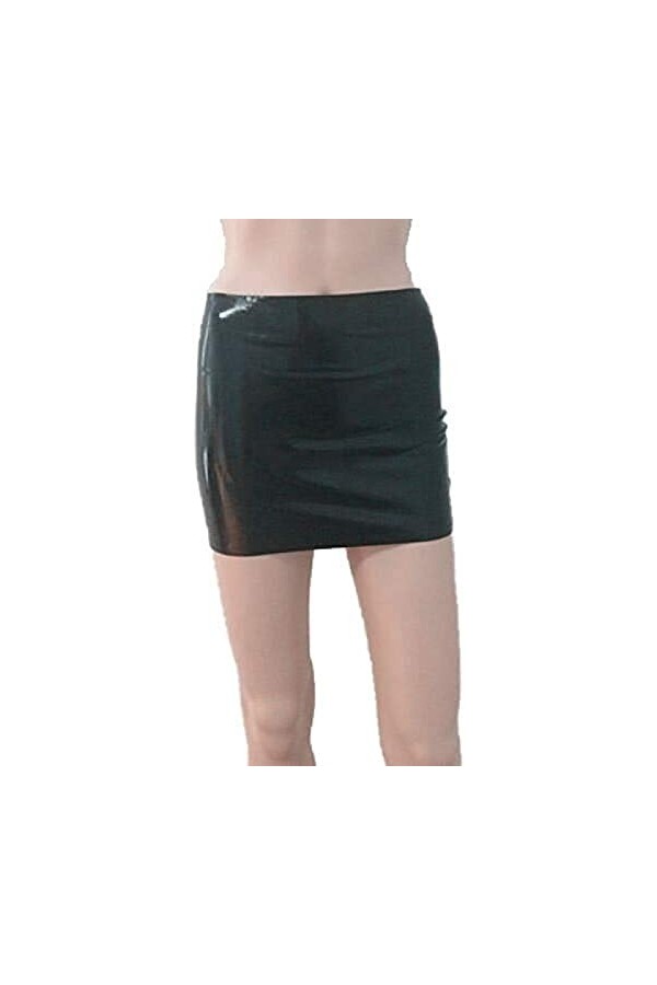 Sexy Latex Mini Jupes Serrées Vêtement Une Pièce Femmes Robe En Caoutchouc Night Club Wear,Grand