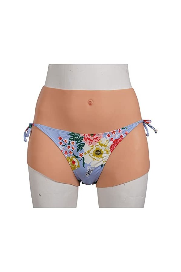 WQCZM Silicone Sissy Panties Fake Pussy Underwear Cachement Gaff Pénétrable Vagin Boîtres Brief,Color 1,S Basic