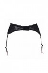 GJRFYJ Lady Sexy Soft Elastic Lace Routes amovibles Garter Belt for Stockings All-Match Black Lingeries Color : Black, Size 