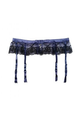 GJRFYJ Garter Garter Belt Stockss Stockings Pantyhose Suspenten Lingerie Purple Lace Metal Clip Clip Color : Purple, Size :