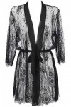 Axami robe de chambre noire, Noir , taille unique