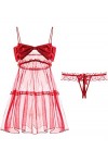 NC Fée Babydoll Lingerie Sexy Chaud Érotique Pyjama Femme Dété Dentelle Bretelles Chemise de Nuit Mignon Princesse Style Ten