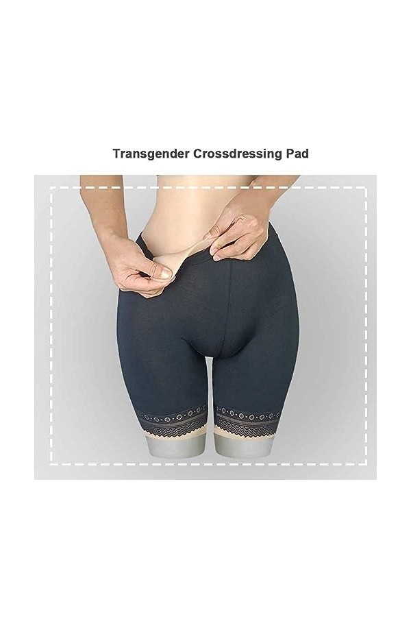 DNJKH Homme Silicone Panty Culotte en Silicone Protection Pénis Filles déguisement Fausse Culotte cachée