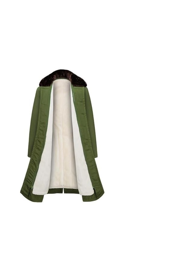 Manteau militaire en coton dhiver épaissi hommes et femmes longue sécurité stockage au froid protection du travail vieux man