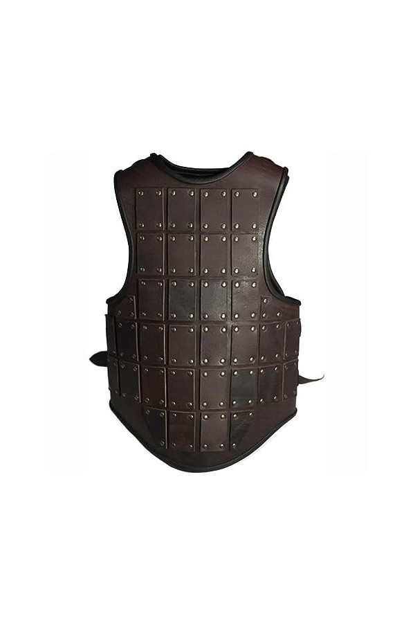 RIVINE Pirate médiéval mercenaire Cuir Poitrine Armure de Corps Chevalier cuirasse Cosplay Costume Steampunk cuirasse de Brig