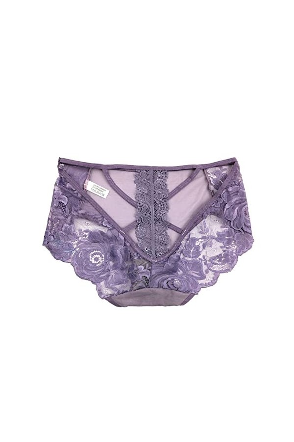 Culotte en dentelle pour femme Culotte sexy ajourée Lingerie pour femme Sous-vêtements sexy pour adolescents Dentelle 11-14, 