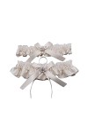 JJZXD Garter en dentelle en dentelle Stretch Satin Bowknot Gars sexy for femmes/mariée CHEG RING GARTER GARTER Color : Black