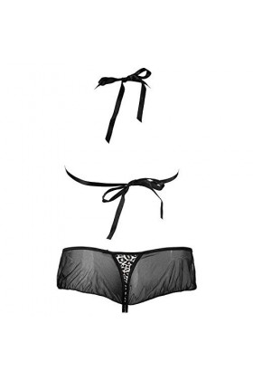 WFAR Sexy Charm Léopard Print Strehest Strass Pendentif Trois Point Dames sous-vêtements Set Dames Costume séduisante J2129 