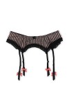 TONZN Porte-Jarretelles Sexy pour Femme, Grande Taille, nœud en Dentelle, Bas, Lingerie, Accessoires de Collants Couleur : D