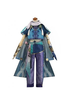 MirOdo Costume de Cosplay Baizhu, cape, haut et pantalon, uniforme de jeu, tenue de fête dHalloween,Set-XXL