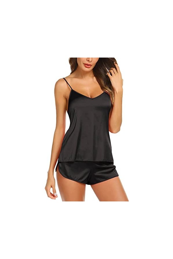 SUNMME Pyjama Femme Vêtements de Nuit vêtements de Maison Costumes de Maison sous-vêtements Grande Taille Vêtements de Nuit f