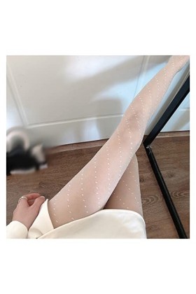 MJWDP Sexy Femmes Collants Collants sans Couture Sexy Dentelle Maille résille Collants Bas Femme Color : Wit, Size : Regolab