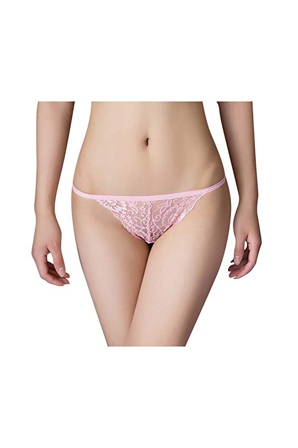 FGUUTYM Intime Lingerie Pour Coton Sexy Sans Coutures Sexy Femmes Dentelle Creux Transparent Massif Culotte Lift Hanches Sain