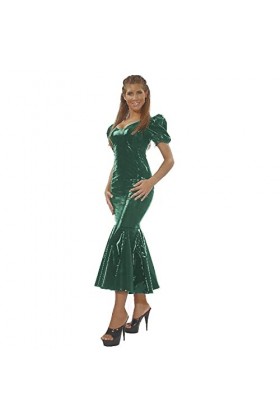 Robe longue pour femme avec col en V profond et vintage en PVC, rose violet, taille 7XL