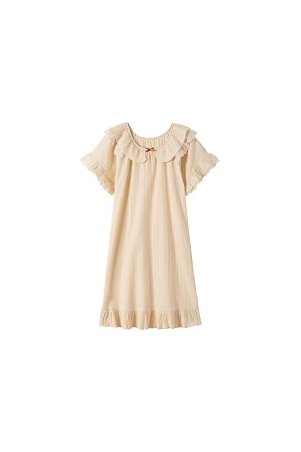 STRAW Robe à manches courtes en dentelle dété Sexy Pyjamas Sexy Pyjamas Coton Color : A, Size : M code 