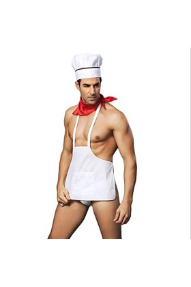 NC Lingerie sexy pour homme - Costume de chef - Costume de chef - Costume de jeu de rôle - Lingerie érotique pour homme