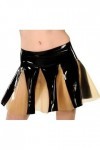 Jupes en Latex Sexy Mini Swing Noires Et Transparentes avec Bas en Caoutchouc,Couleur Personnalisée,XX-Grand