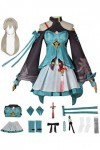 Foanja Qingque Déguisement Femme Cosplay Anime Honkai Star Rail Qingque Complets Jeux Uniformes et Accessoires Perruques pour