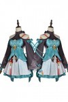 Foanja Qingque Déguisement Femme Cosplay Anime Honkai Star Rail Qingque Complets Jeux Uniformes et Accessoires Perruques pour
