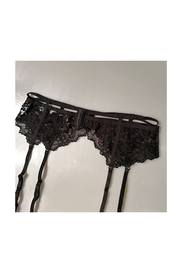 ZTTTD Mesdames Garter Belt Lace Garter Belt Metal Buckle Clip Sexy Garter Stockings Sexy Lingerie
