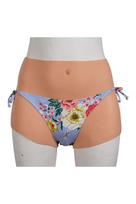 WQCZM Silicone Sissy Panties Fake Pussy Underwear Cachement Gaff Pénétrable Vagin Boîtres Brief,Color 1,M Upgrade