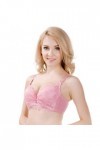 lopolike Ensemble de Lingerie Sexy pour Femme Soutien-Gorge Minimiseur, Rouge