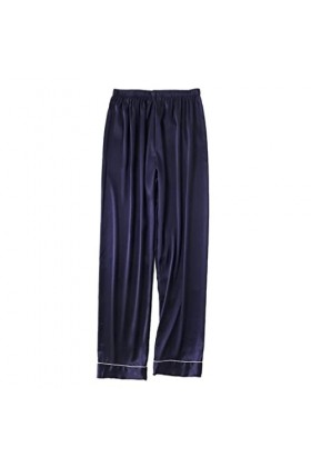 STRAW Printemps et été Pyjamas Lounge Lounge Négligée Soie Satin Pajamas Pajamas Pantalon Pantalon Pantalon Sleep Bas Color 
