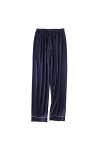 STRAW Printemps et été Pyjamas Lounge Lounge Négligée Soie Satin Pajamas Pajamas Pantalon Pantalon Pantalon Sleep Bas Color 