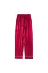 STRAW Printemps et été Pyjamas Lounge Lounge Négligée Soie Satin Pajamas Pajamas Pantalon Pantalon Pantalon Sleep Bas Color 