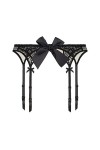 TONZN Jarretière Mignonne en Dentelle avec Gros nœud, Lingerie Sexy, Collants, Accessoires pour vêtements Couleur : Noir, Ta
