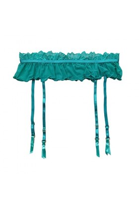Vert Dames Gaze Dentelle Métal Clip Jarretière Sexy Lingerie Sexy Lingerie Cadeau Collants Couleur : Vert, Taille : M Vert
