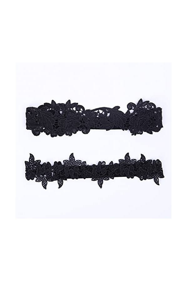 Jarretière Dentelle Jarretière Accessoires de Mariage Jarretière Sexy Anneau de Jambe Élastique Couleur : C, Taille : comme 