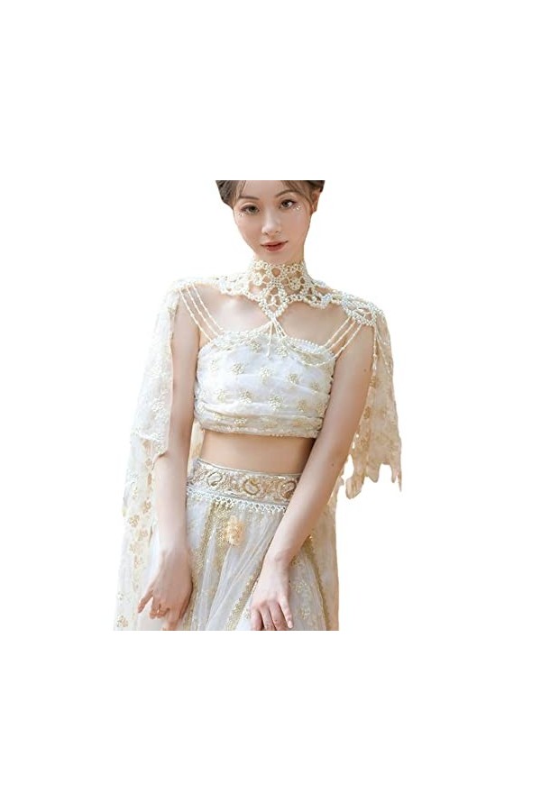 XIALON Dunhuang brodé exotique Hanfu Guofeng Western Region Princess Clothing L 165cm 55kg Blanc