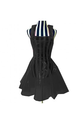 Robe en plastique PVC transparent pour femmes, robe transparente en plastique PVC transparent, robe imperméable grande taille