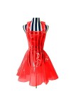 Robe en plastique PVC transparent pour femmes, robe transparente en plastique PVC transparent, robe imperméable grande taille