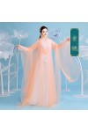 Mkjuuior Costume ancien Hanfu - Robes traditionnelles chinoises - Tenue de fée élégante - Jupe de performance - Cosplay - Pea