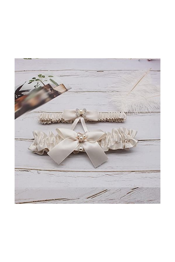 JJZXD Garter de mariage broderie fleur jarretières sexy Color : F, Size : 2pcs 