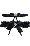 JJZXD Garter de mariage broderie fleur jarretières sexy Color : F, Size : 2pcs 