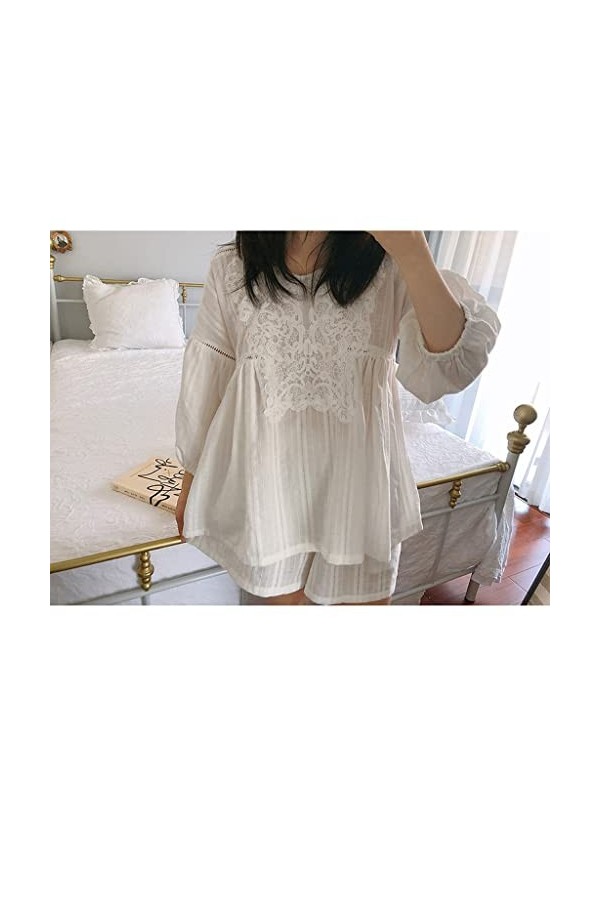 STRAW Ensemble de pyjama de dentelle de dentelle de dentelle de dentelle de dentelle de dentelle de la dame de la dame de la 