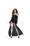 Costume dHalloween sexy pour femme Omen Mauvaise Habit Nune Costume religieux pour adulte