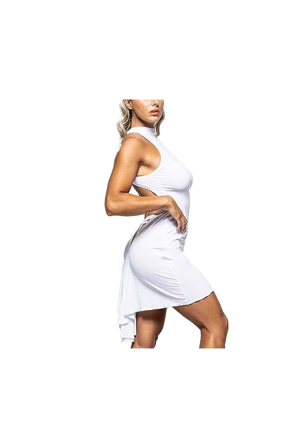 Patrice Catanzaro Mini robe blanche, Blanc., S